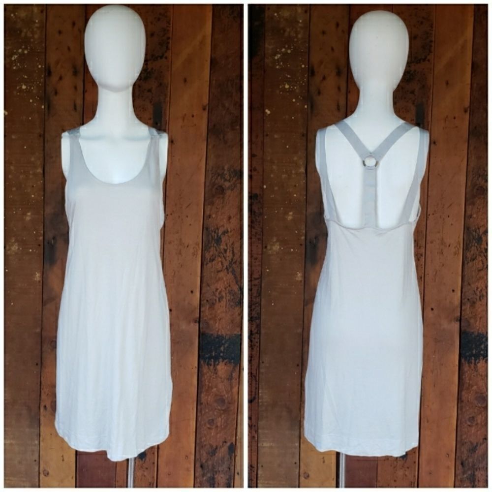 All Saints Reala O Ring Dress in Light Grey